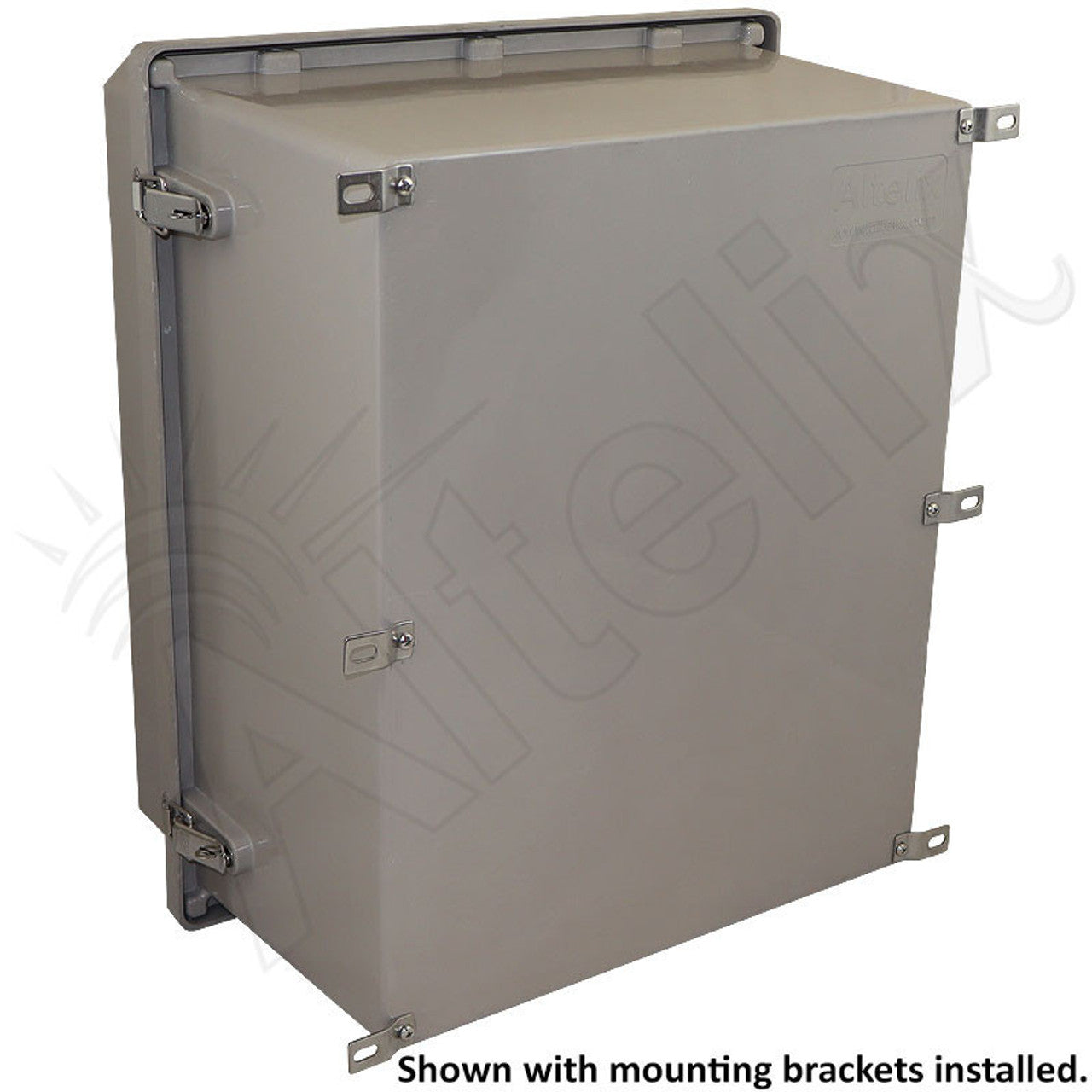 Altelix 20x16x12 Fiberglass Weatherproof Vented NEMA Enclosure with Dual Cooling Fans, 120 VAC Outlets & Power Cord