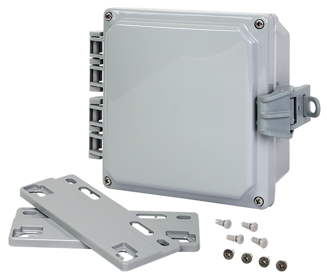 Integra - Premium Line | Polycarbonate | Hinged Cover | Opaque | Non-Metallic Locking Latch | Mounting Flanges