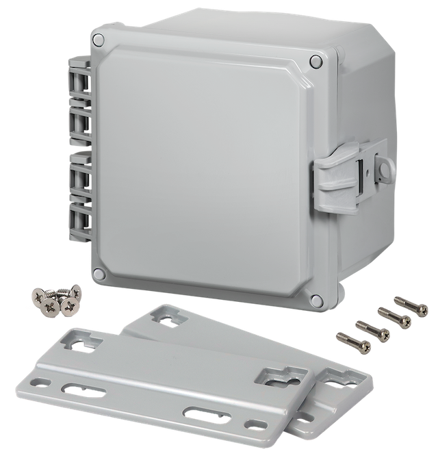 Integra - Premium Line | Polycarbonate | Hinged Cover | Opaque | Non-Metallic Locking Latch | Mounting Flanges - 0