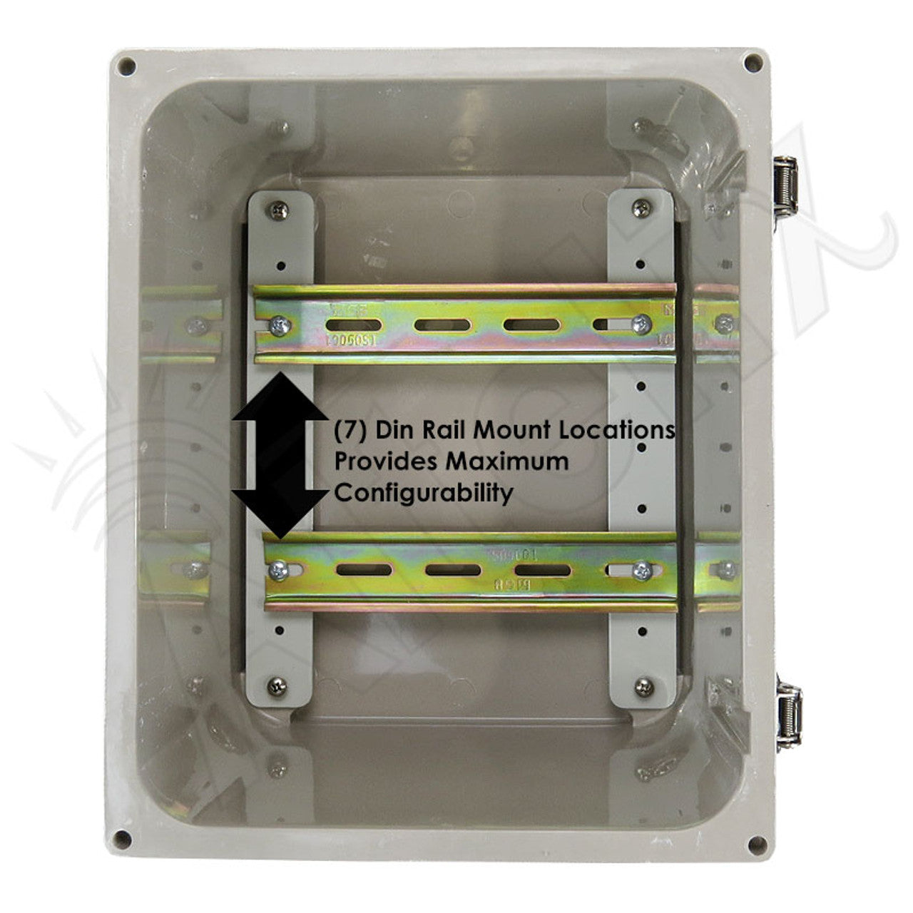 Altelix 10x8x8 Industrial DIN Rail Enclosure Fiberglass NEMA 4X IP66