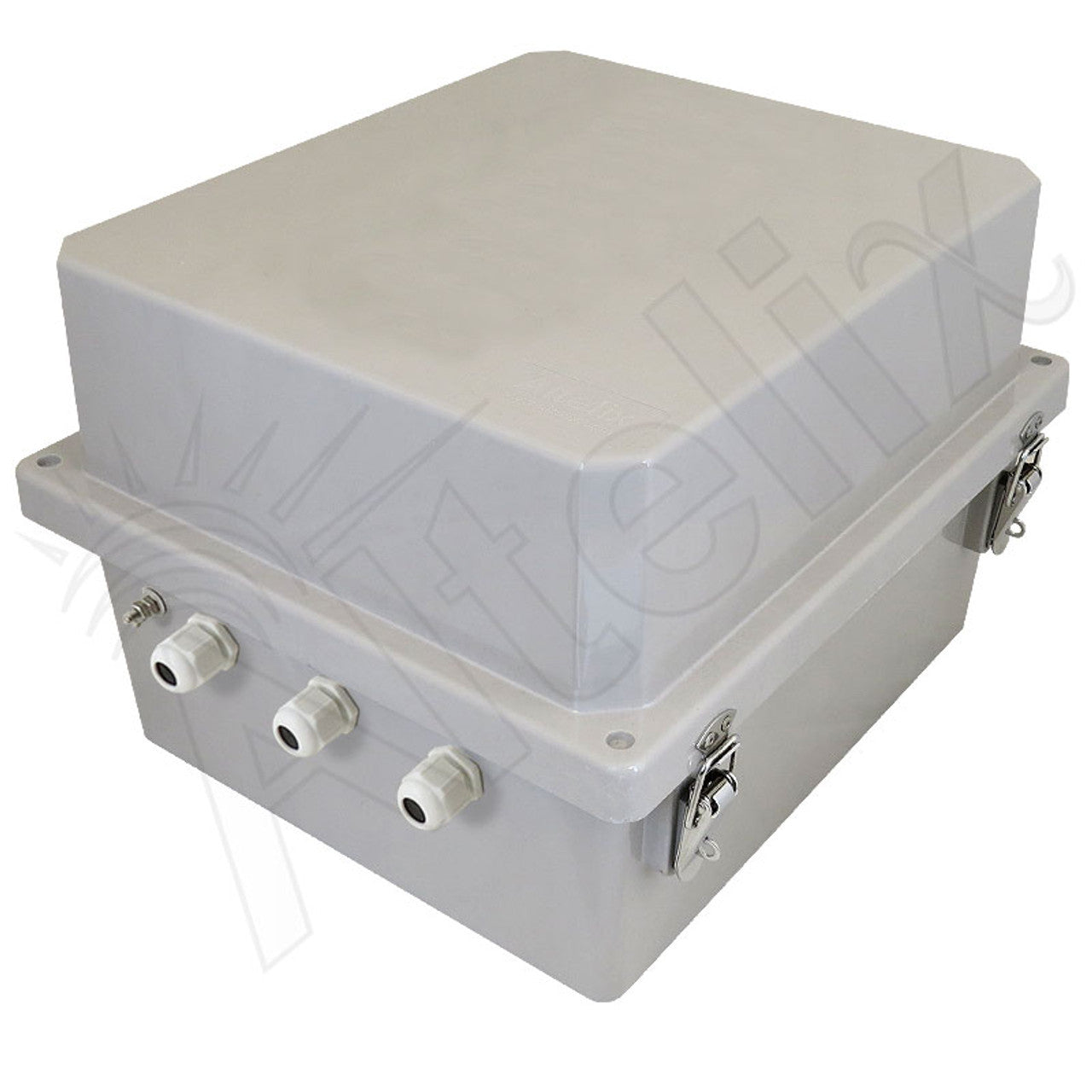 Altelix 14x12x10 Fiberglass Weatherproof NEMA Enclosure with 100-240 VAC Universal Power Outlet