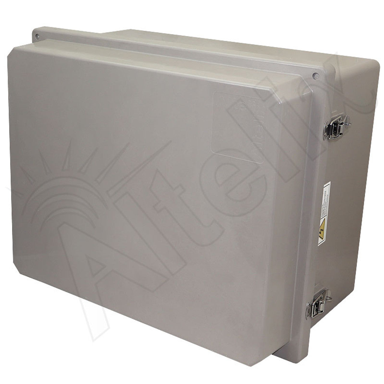 Altelix Fiberglass Weatherproof NEMA Enclosure with Aluminum Mounting Plate, 120 VAC Outlets