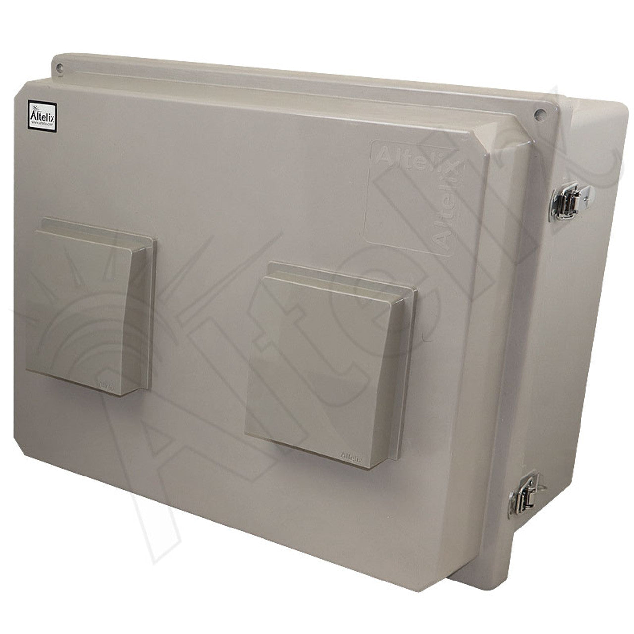 Altelix 16x20X12 Fiberglass Weatherproof Vented NEMA Enclosure with Blank Non-Metallic Equipment Mounting Plate