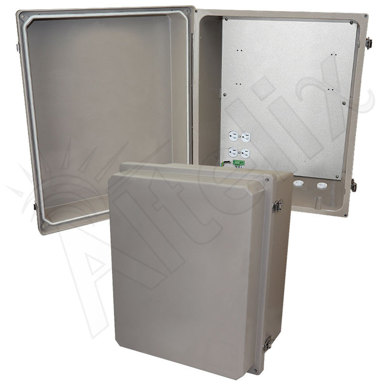 Altelix Fiberglass Weatherproof Heated NEMA Enclosure with 200W Heater & 120 VAC Outlets