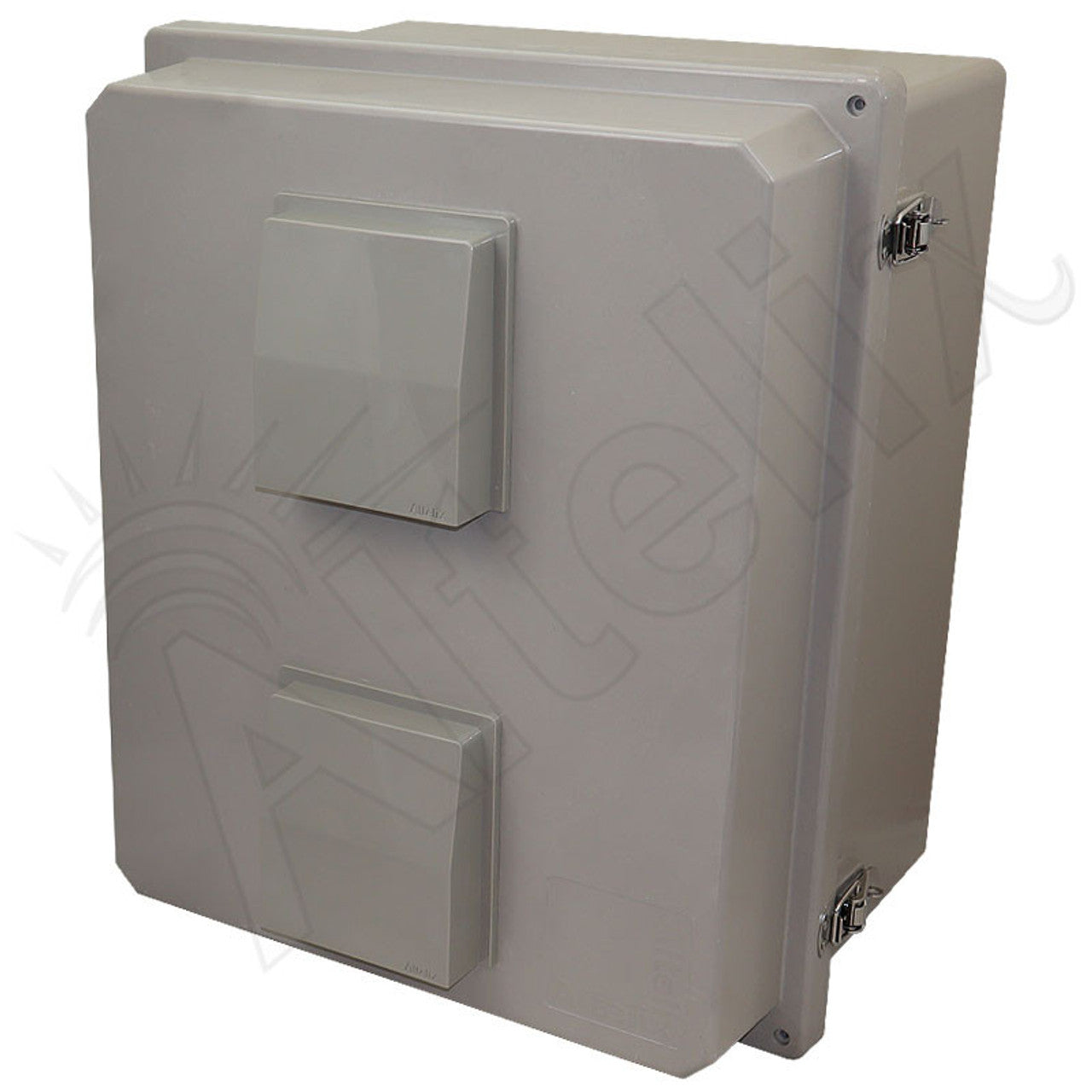 Altelix 16x20X12 Fiberglass Weatherproof Vented NEMA Enclosure with Blank Non-Metallic Equipment Mounting Plate