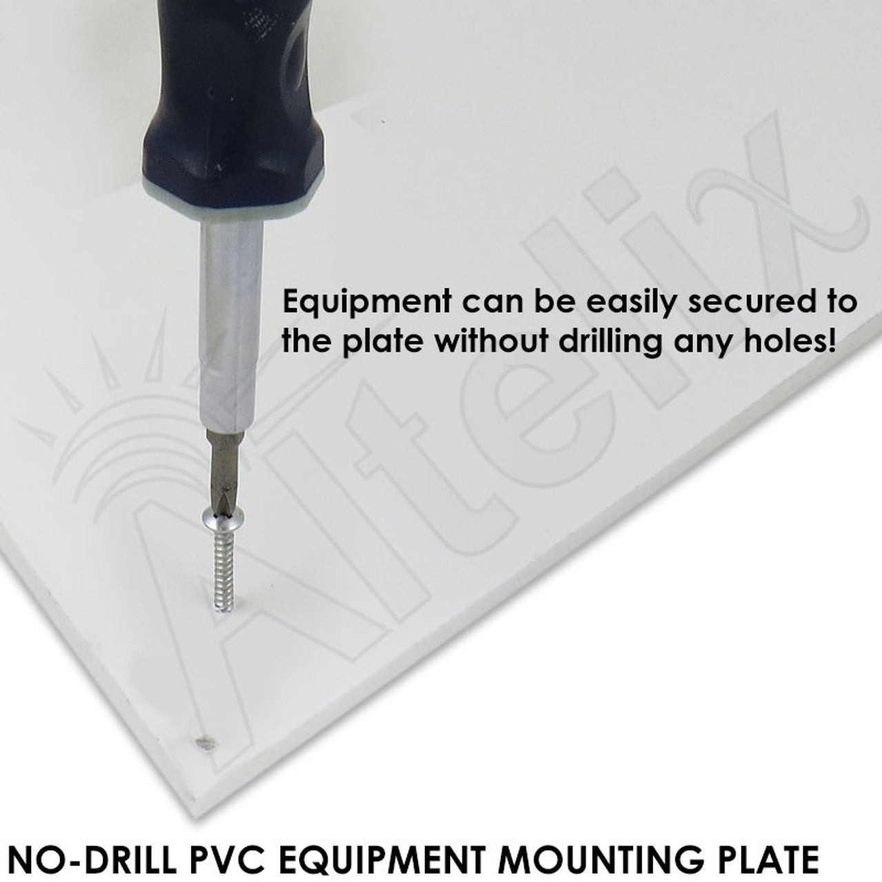 Altelix NEMA 4X Fiberglass Weatherproof RF Transparent Wireless Enclosure with No-Drill PVC Equipment Mounting Plate