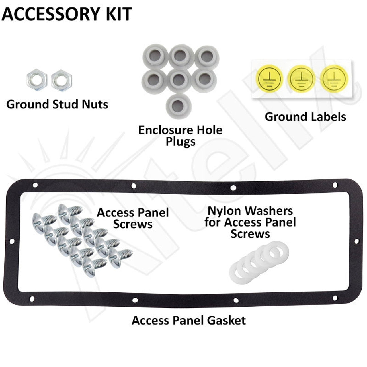 Altelix 24x24x12 19" Wide 6U Rack Steel Weatherproof NEMA Enclosure with Dual Cooling Fans, Single 120 VAC Duplex Outlet and Power Cord