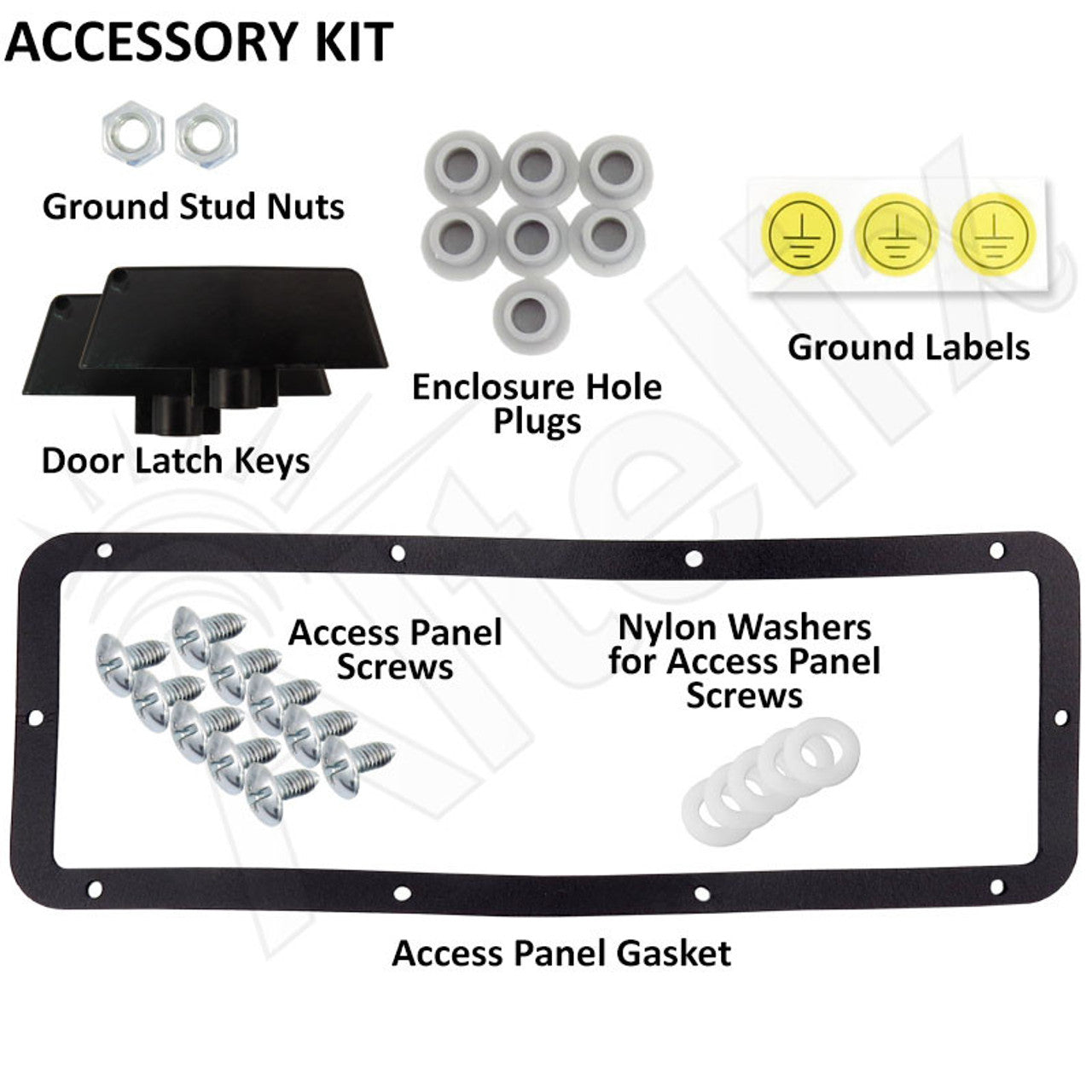 Altelix 24x24x24 NEMA 4X Steel Weatherproof Enclosure with Single 120 VAC Duplex Outlet and Power Cord