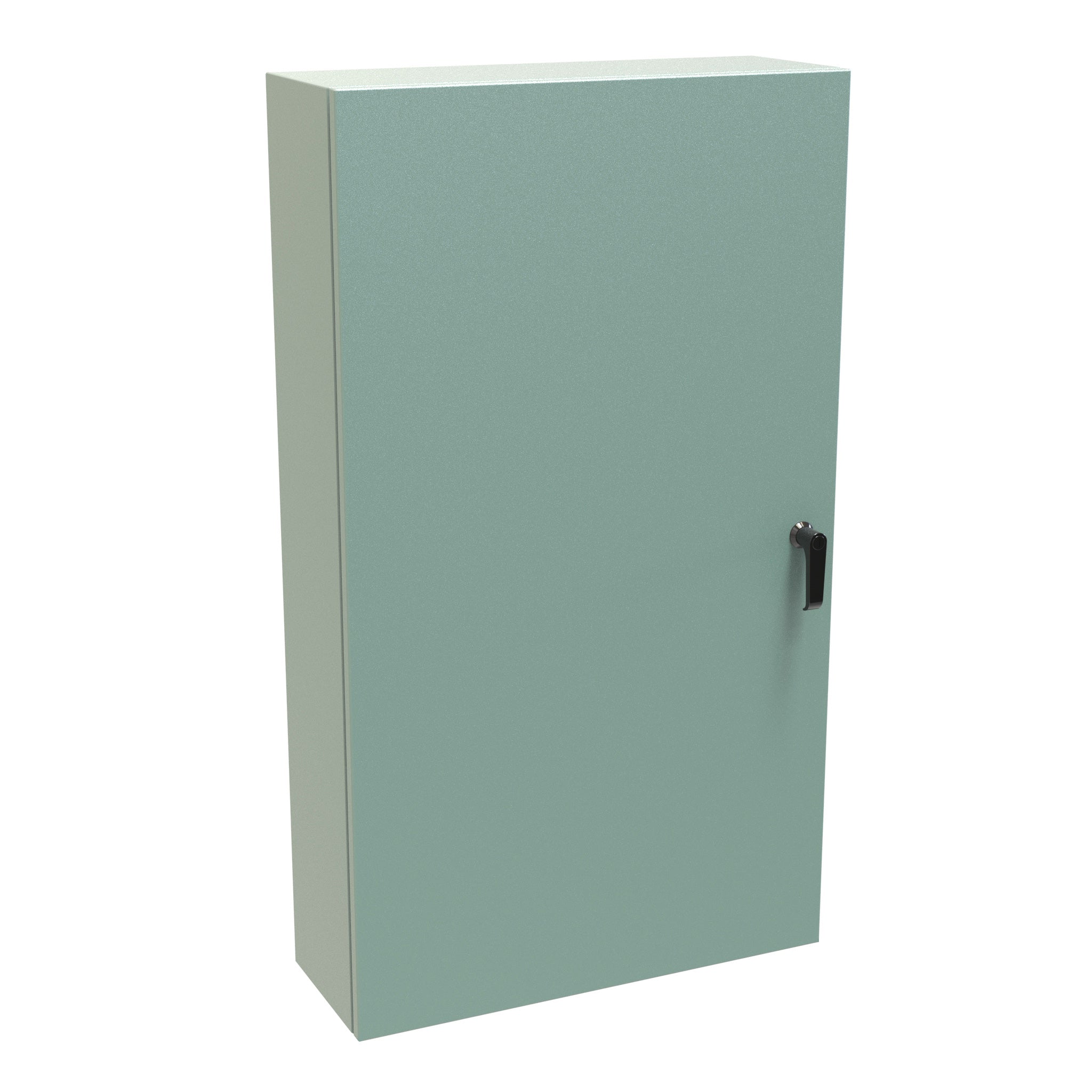 Eclipse Series     Painted Type 4 Mild Steel Enclosures with Concealed Hinge and Quarter   Turn Latch ANSI 61 Gray - 0