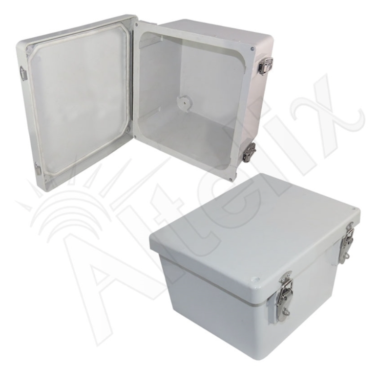 Altelix Fiberglass Weatherproof NEMA 4X Enclosure with Quick Release Latches