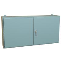 1422 Series Painted Steel Wall Mount Double Door Enclosures with 3 Point Latch Includes Inner Mounting Panel