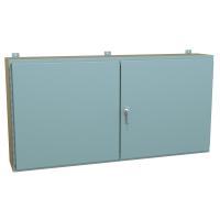 1422 Series Painted Steel Wall Mount Double Door Enclosures with 3 Point Latch Includes Inner Mounting Panel