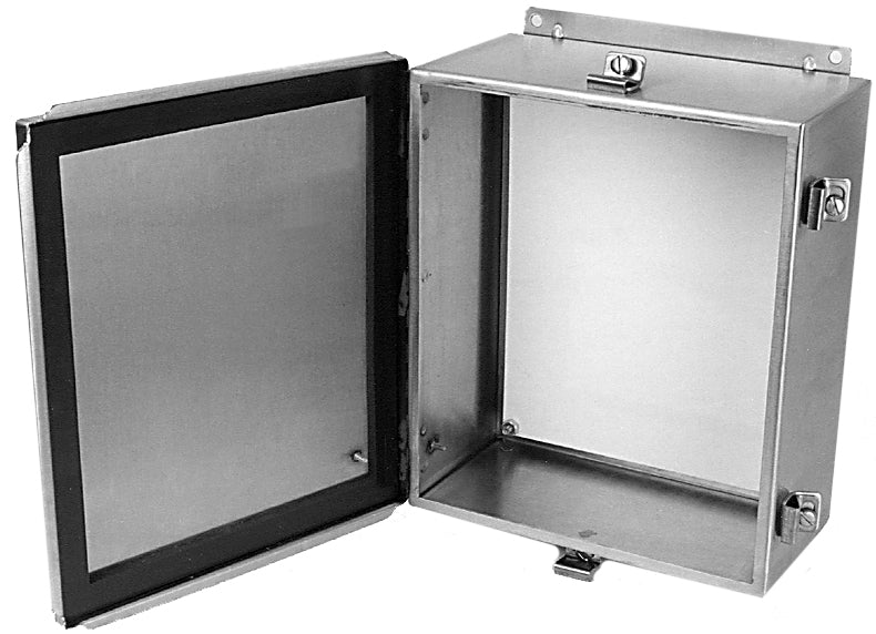 JN4XHSS Series 304 Stainless Steel Enclosures with Continuous Hinge and Clamped Cover - 0