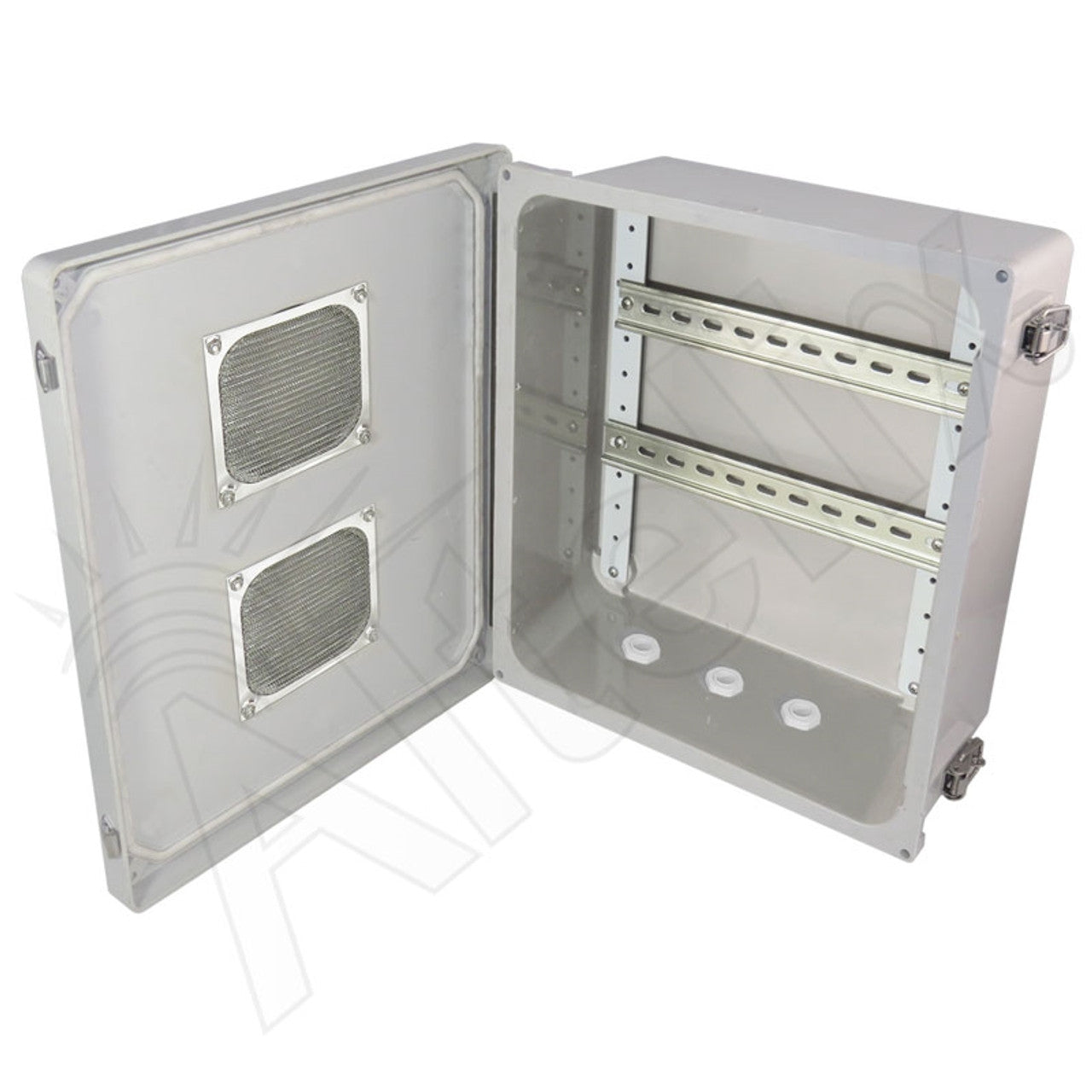 Altelix Vented Industrial DIN Rail Fiberglass Enclosure