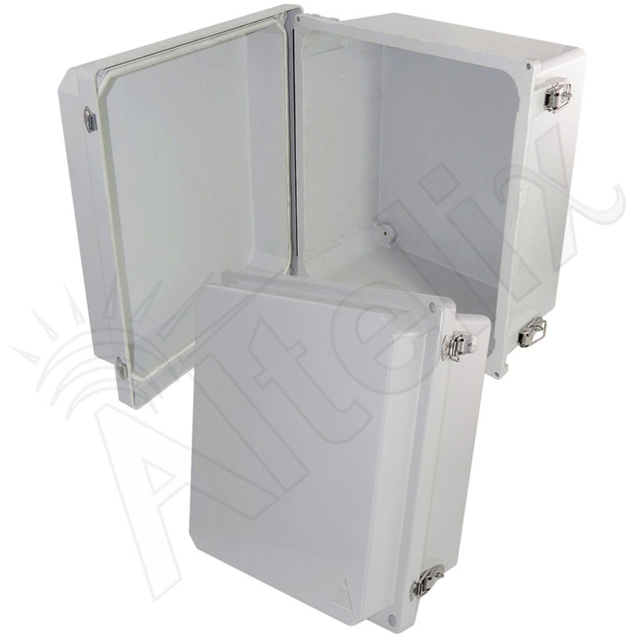 Buy 14-x-12-x-8 Altelix Fiberglass Weatherproof NEMA 4X Enclosure with Quick Release Latches