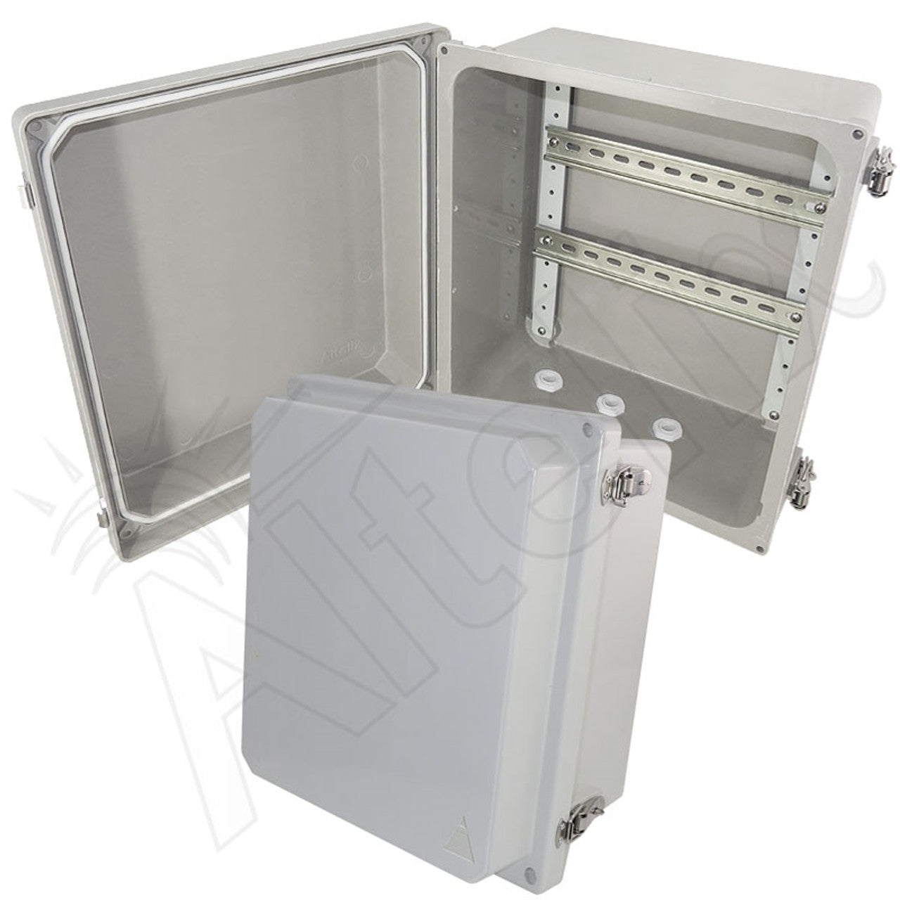 Altelix Industrial DIN Rail Enclosure Fiberglass NEMA 4X IP66