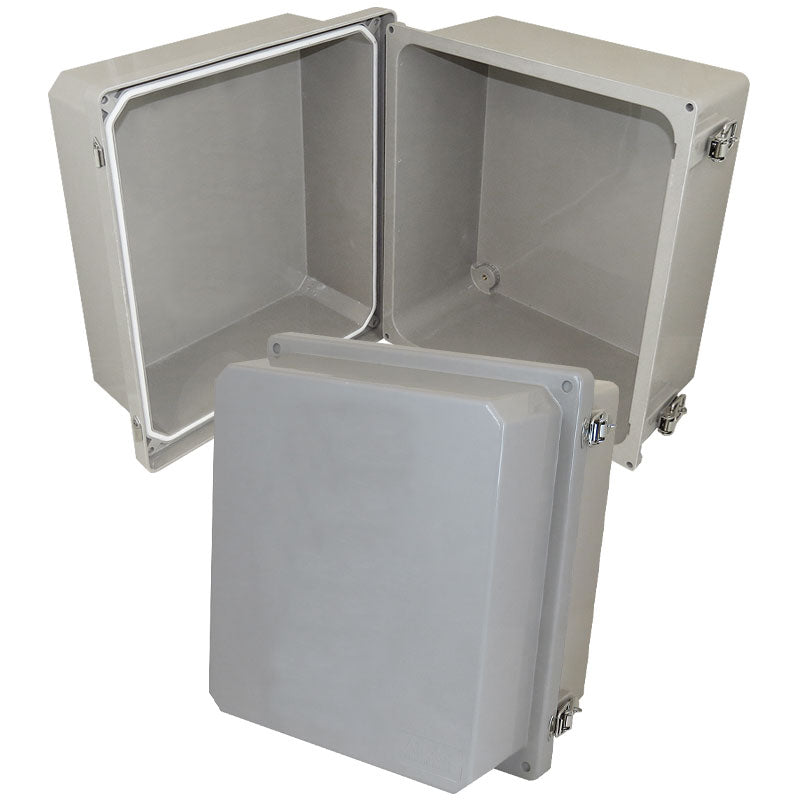 Buy 14-x-12-x-10 Altelix Fiberglass Weatherproof NEMA 4X Enclosure with Quick Release Latches