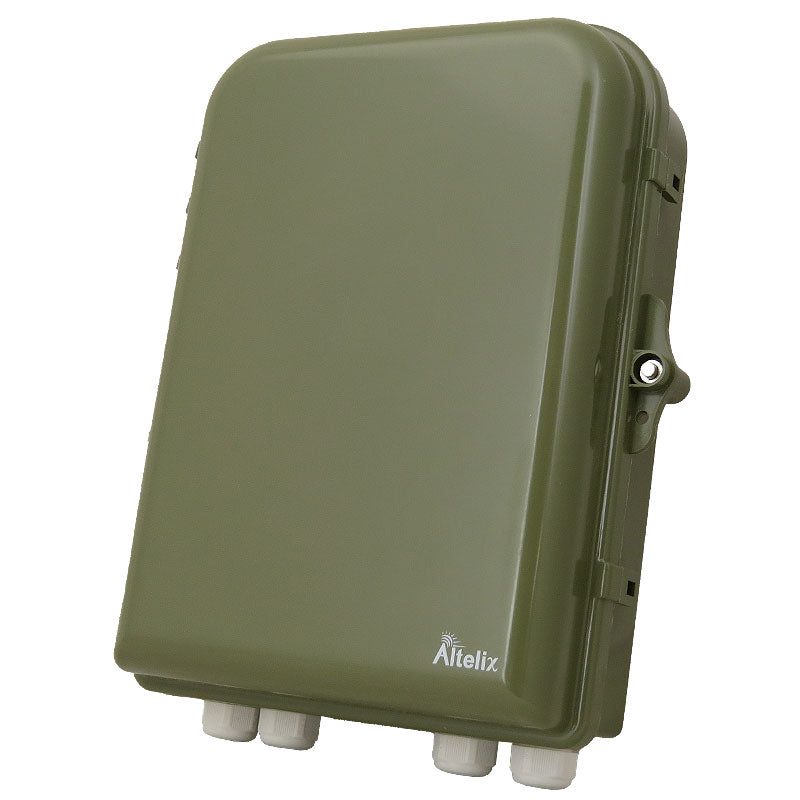 Buy green Altelix 13x10x4 IP66 NEMA 4X PC+ABS Weatherproof Utility Box with Hinged Door