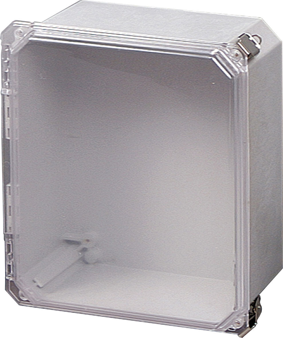 Premier Series     Clear Cover Hinged Quick Release Latch Fiberglass Enclosure