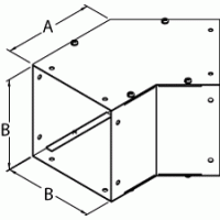 Galvanized Lay in Wireway CWG Series Elbow Accessories