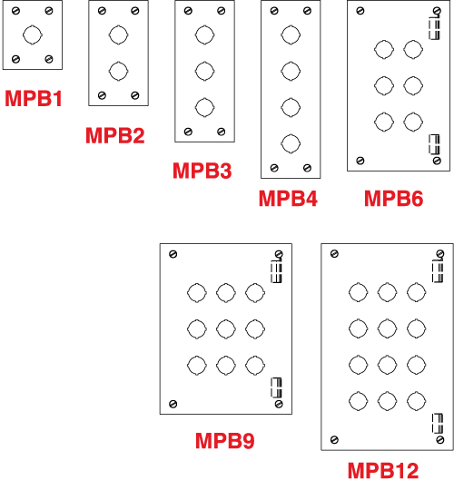 Type 12 Mild Steel Miniature Pushbutton Enclosures MPB Series